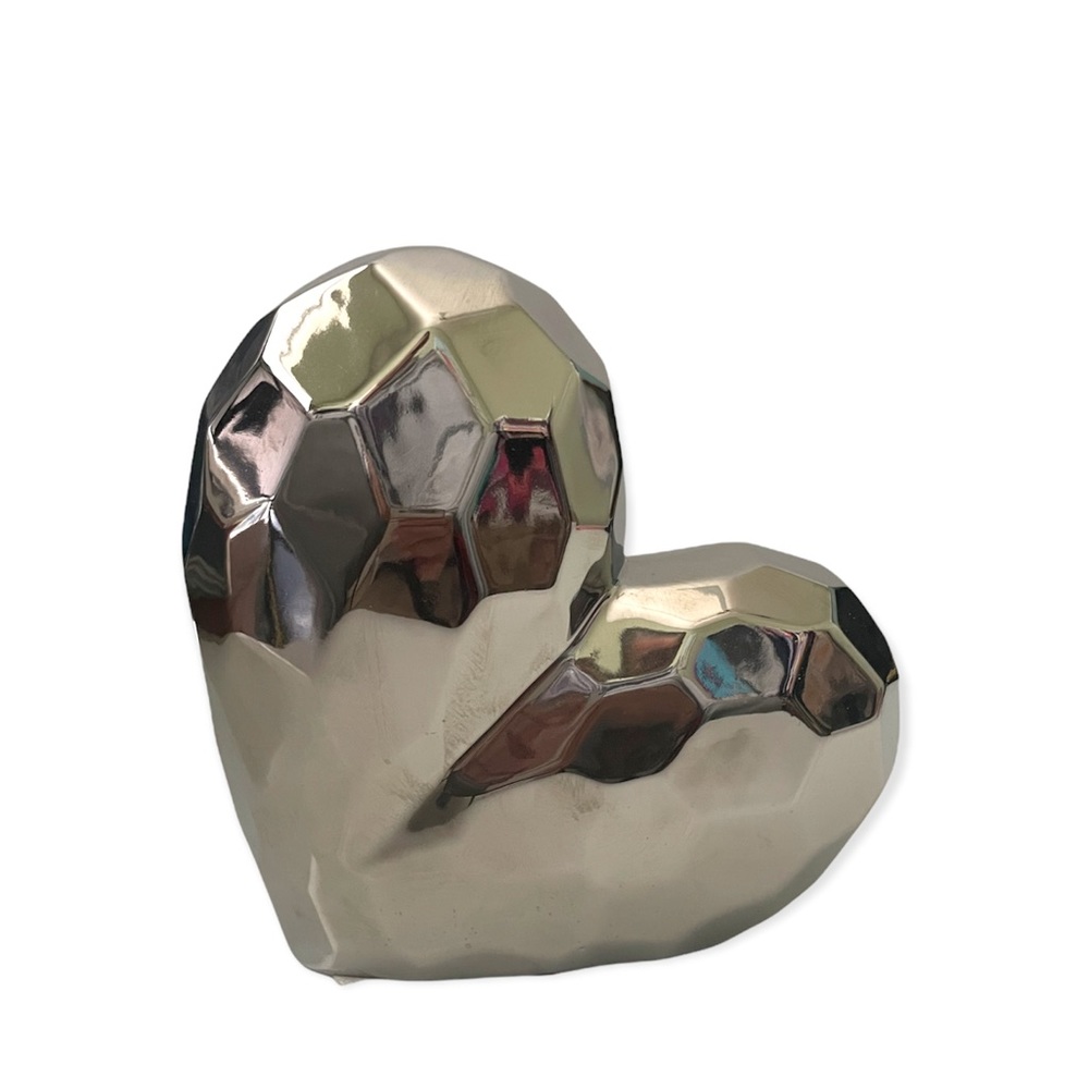 Heart Home Decor Silver